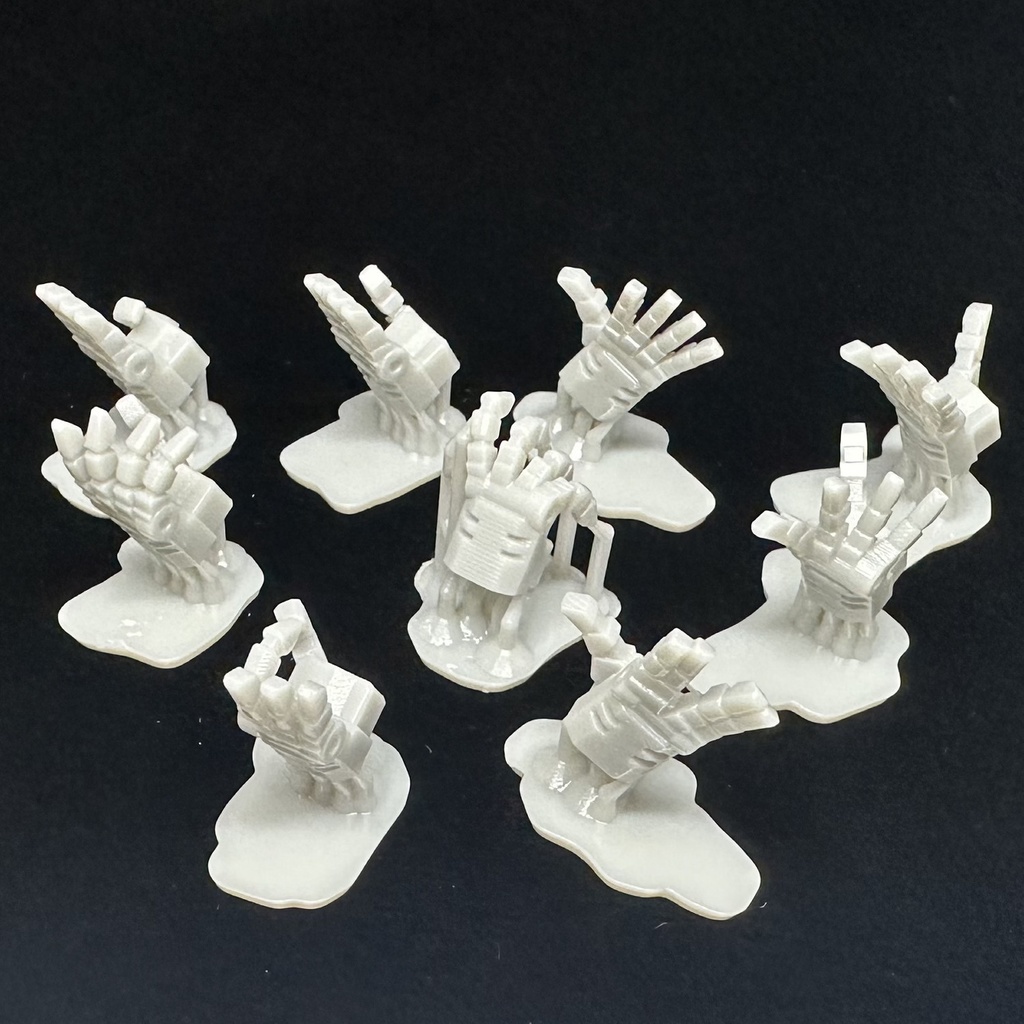 【3Dプリンター出力品】カスタムハンドパーツ 開き手9種セット