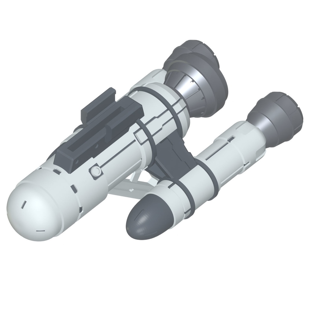 【3Dプリンター出力品】スーパーアクセラロケット:メインブースタ