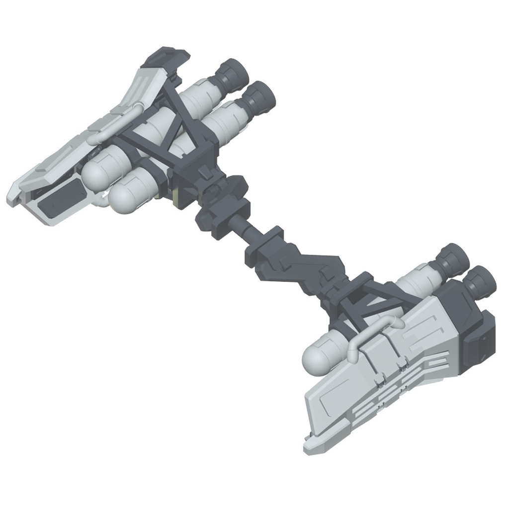 【3Dプリンター出力品】スーパーアクセラロケット:サイドブースタ