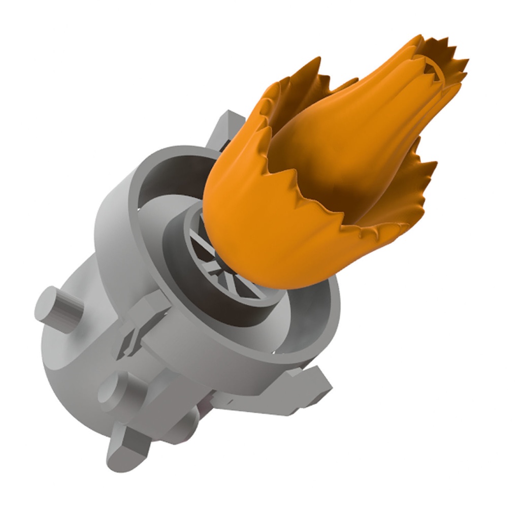 【3Dプリンター出力品】噴射炎エフェクト