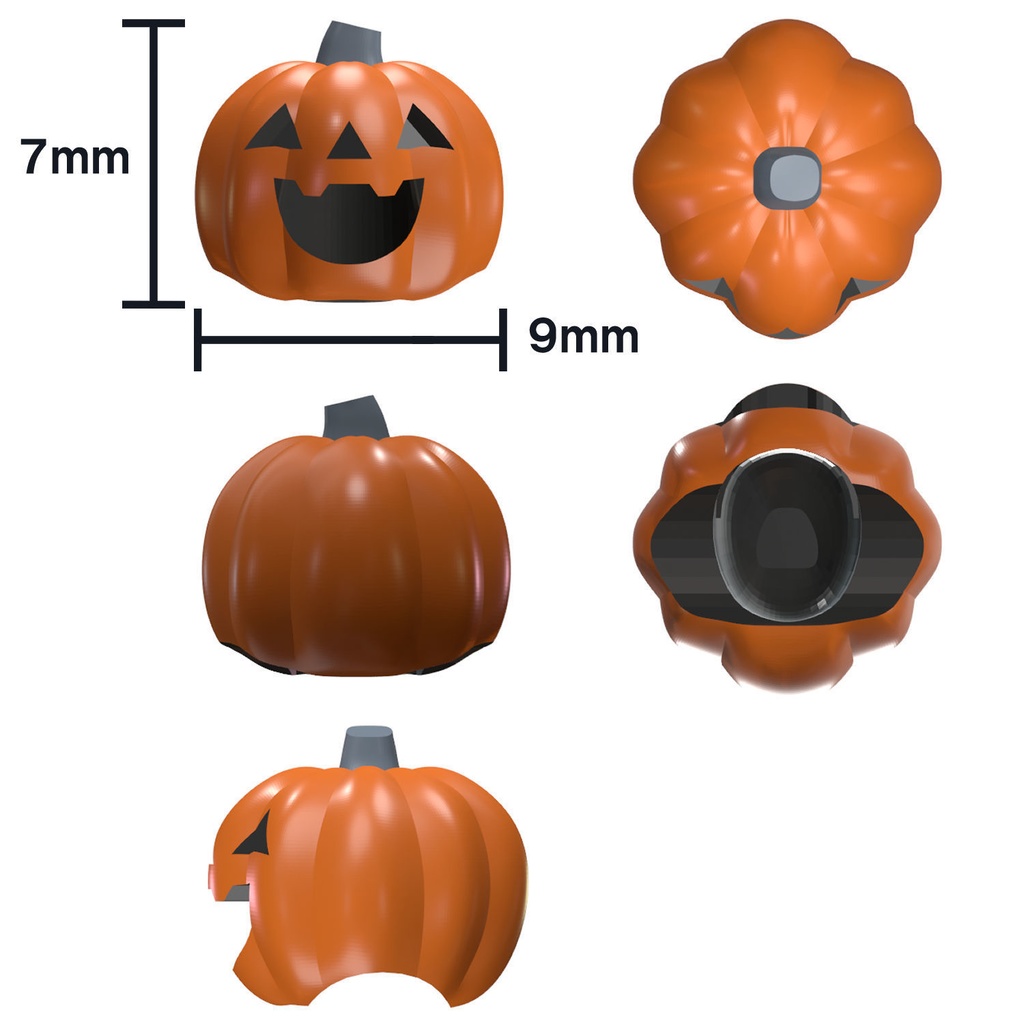 【3Dプリンター出力品】カボチャの被り物
