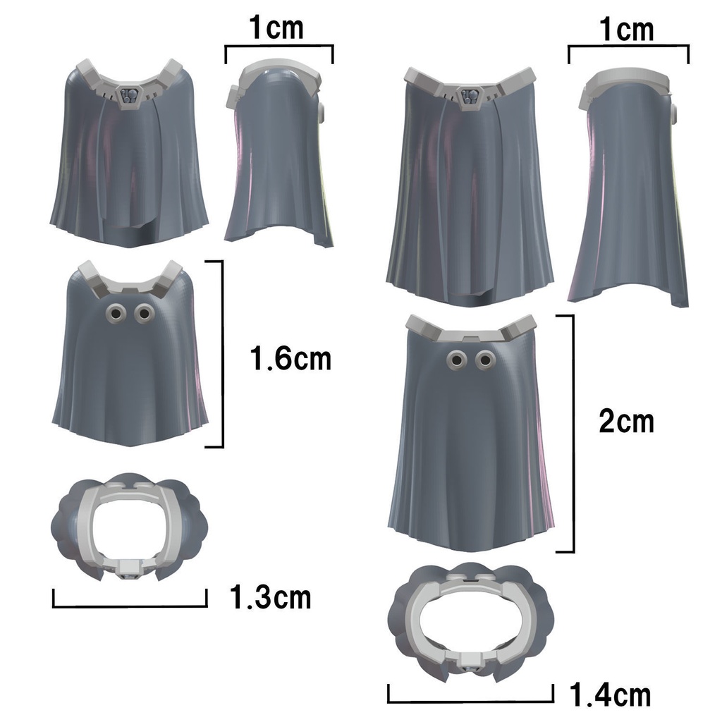 【3Dプリンター出力品】プロテクトマント(女性用)1