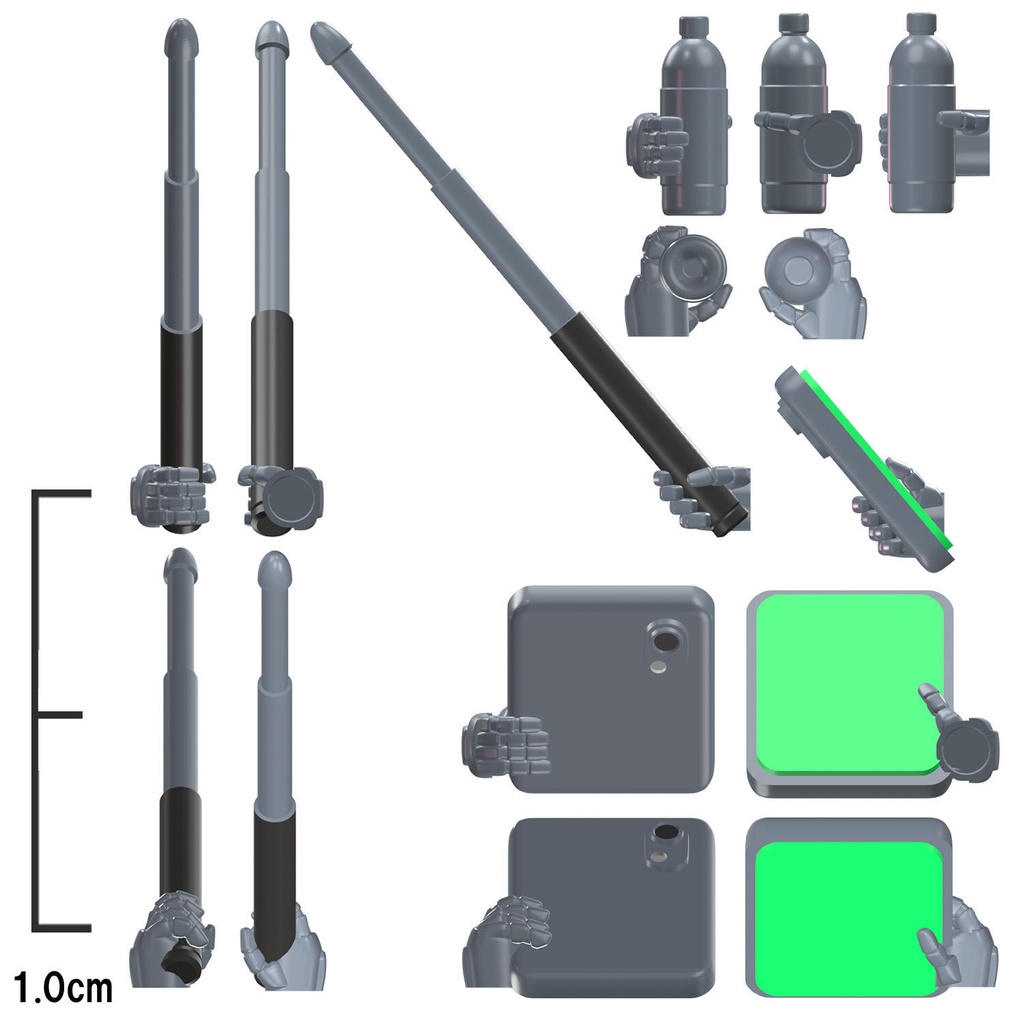【3Dプリンター出力品】カスタムハンド アクセサリーセットA