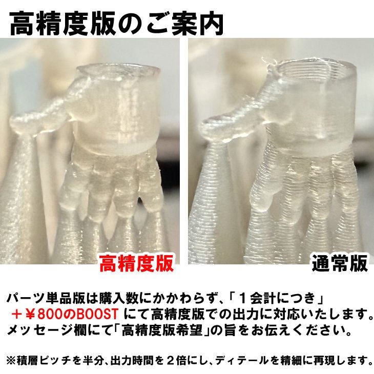 【3Dプリンター出力品】カスタムハンドA 握り手2