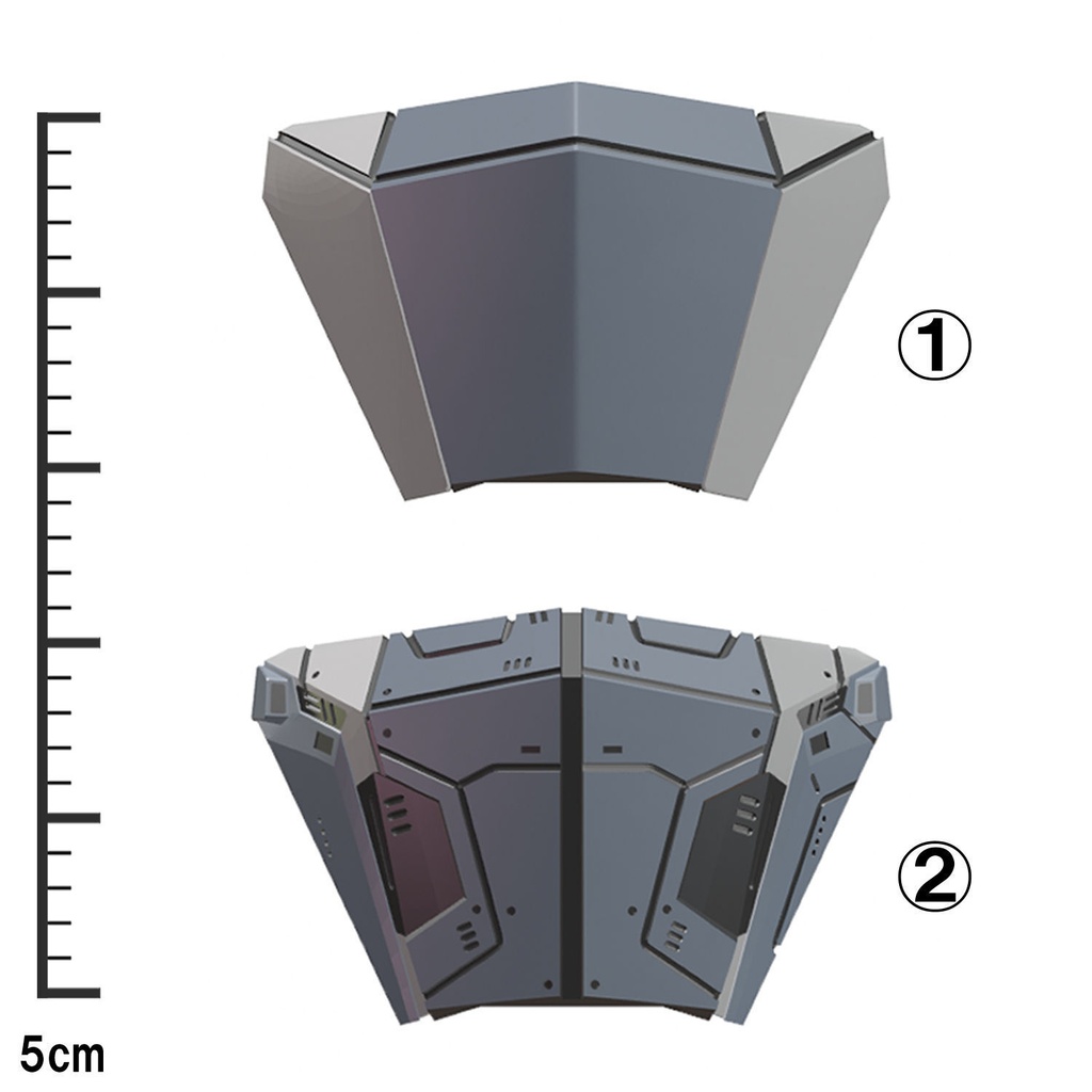 【3Dプリンター出力品】ラージマスクセットC
