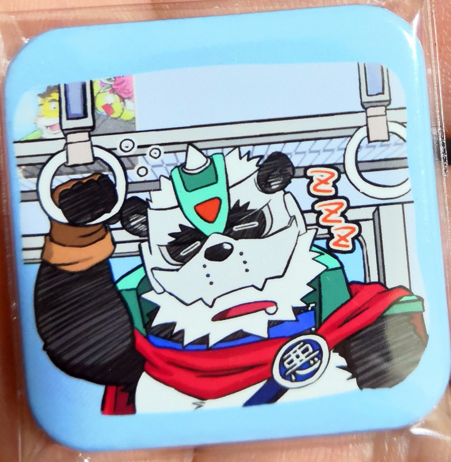 パンダーナイトLINEスタンプ缶バッジ