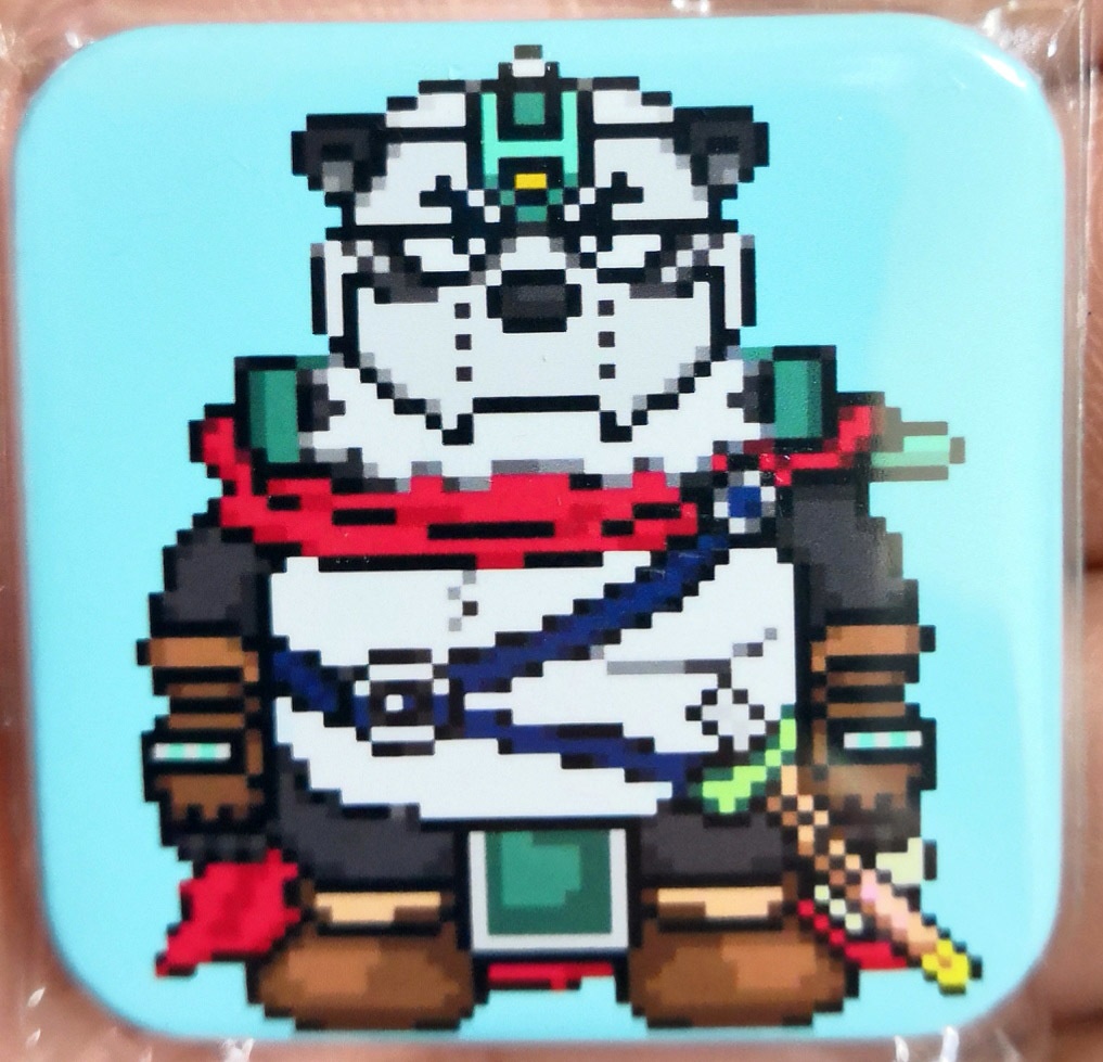 パンダーナイトLINEスタンプ缶バッジ