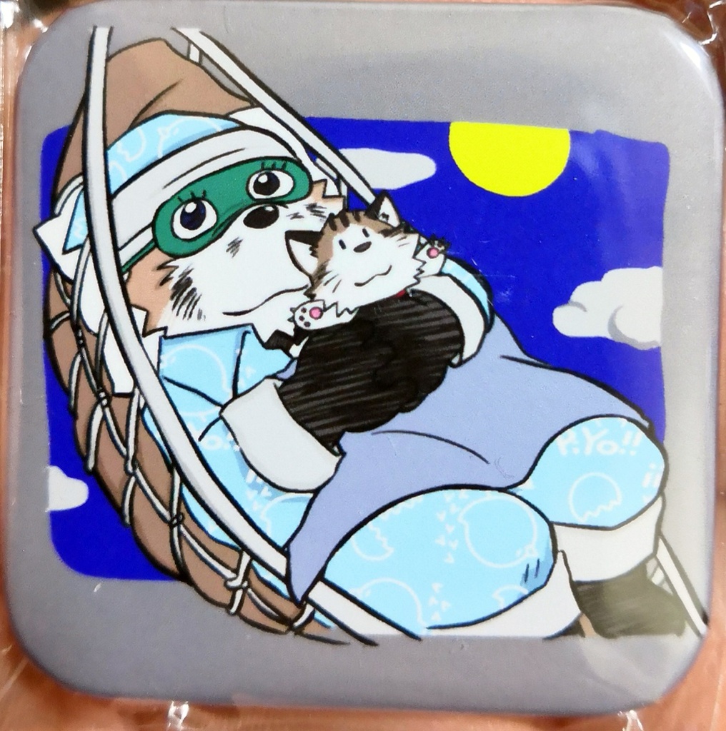 パンダーナイトLINEスタンプ缶バッジ