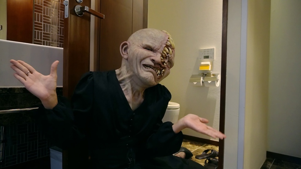 NGテイクと撮影後のインタビュー