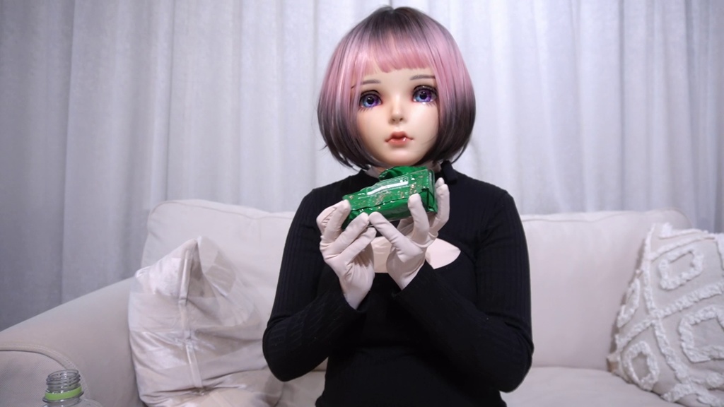 【写真と動画】ドール面でお茶してみた