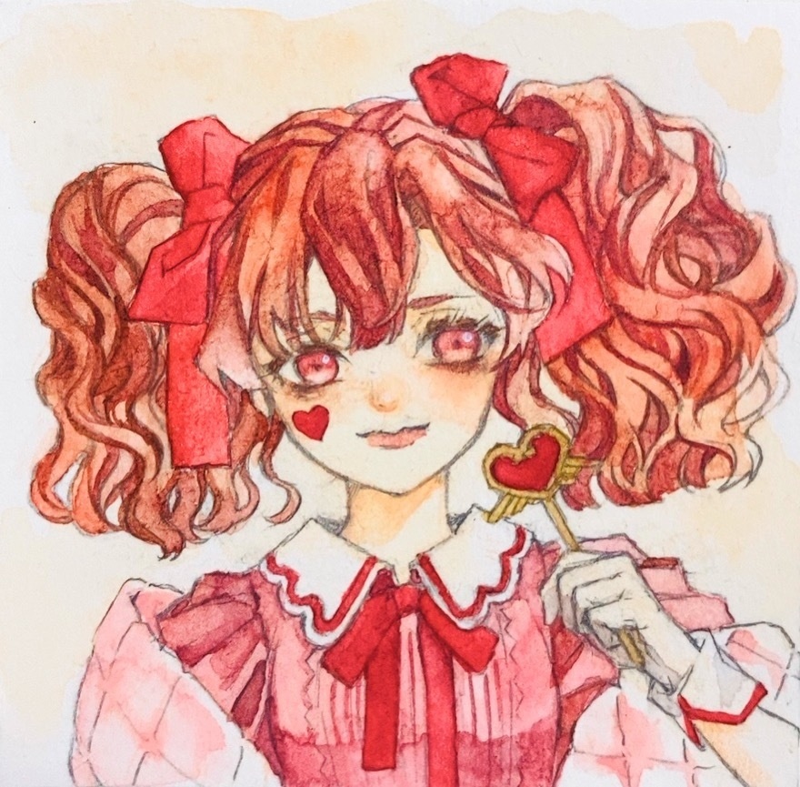 「Rose」水彩ミニ原画