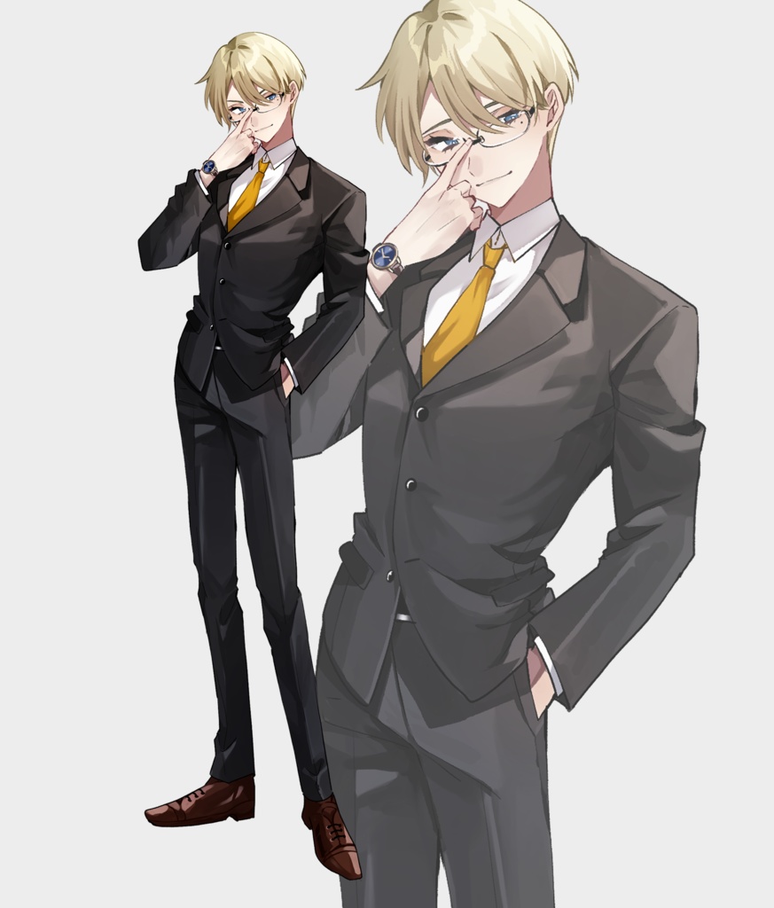 【表情差分6種】立ち絵イラスト【psdファイル】