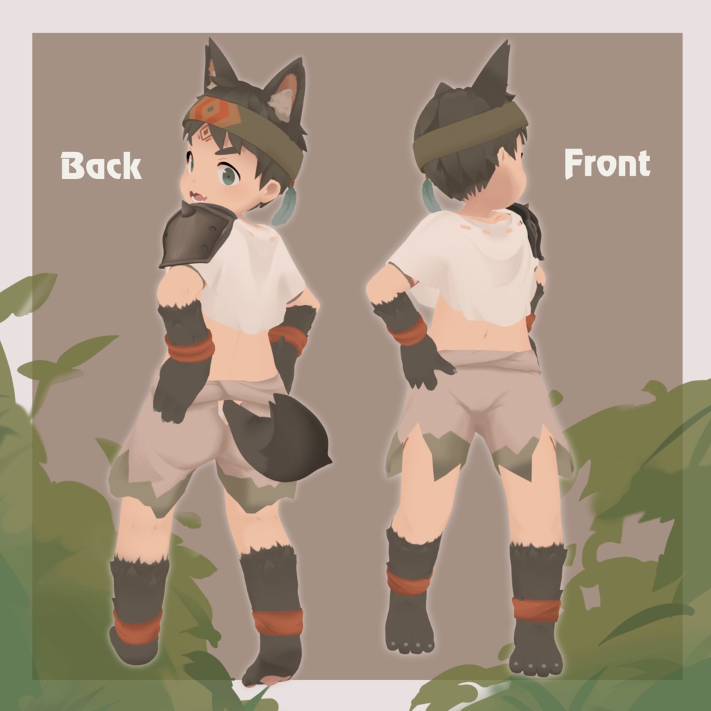 【獣耳の子】オリジナル3Dアバター