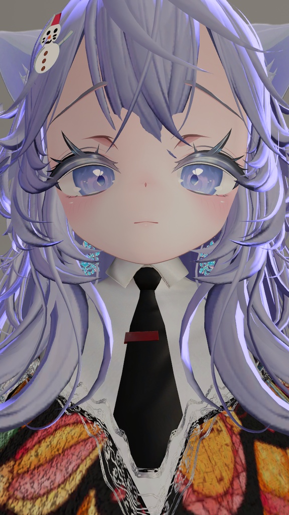 雪の結晶イヤリング