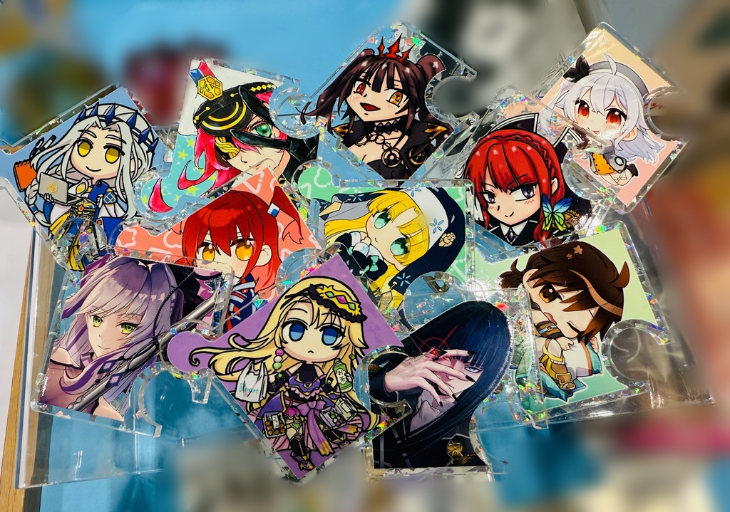 パズル型アクリルバッジ