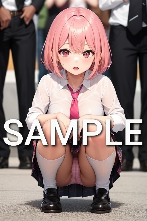 JKのしゃがみパンチラ