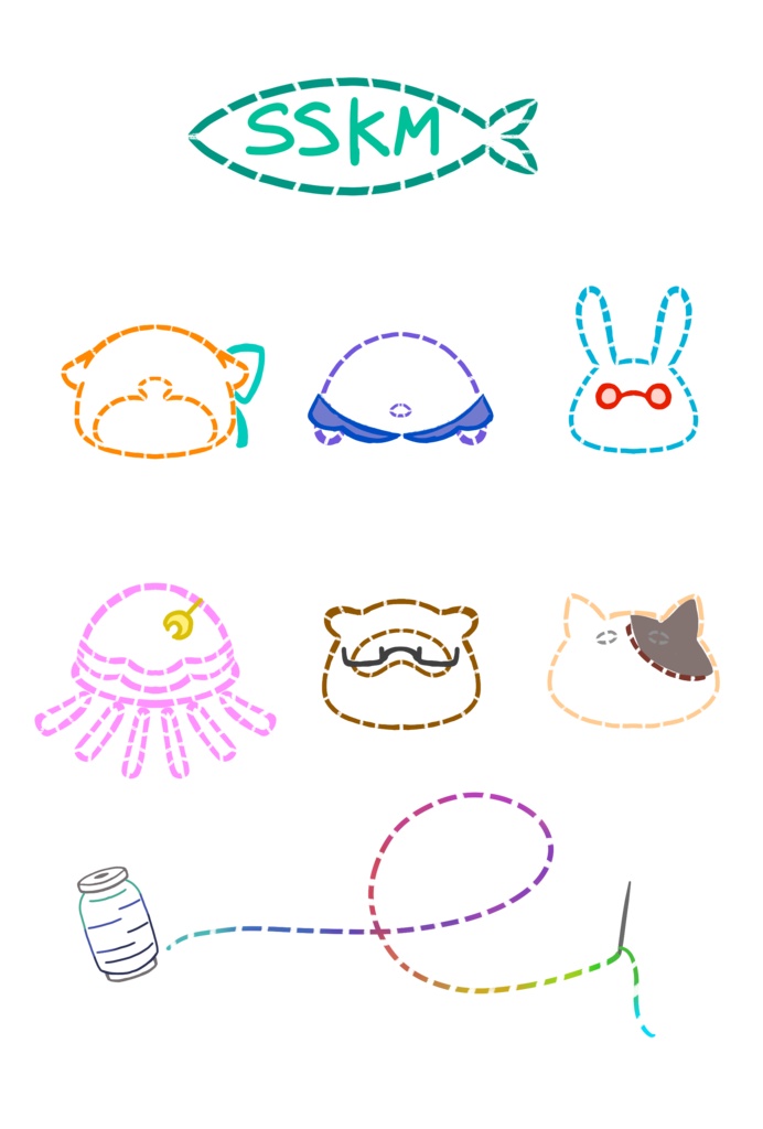 ししかもの人里プルパーカー 背面プリント