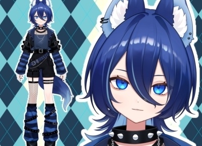 【限定1点】青狼Vtuberモデル【Vtube Studio対応】