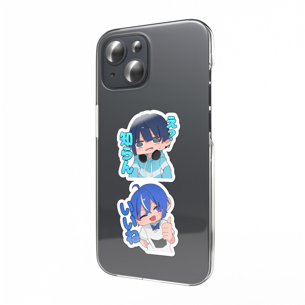 【公式】kidと愉快なミニキャラたち  「kid&棒人間2枚セット」 スマホステッカー