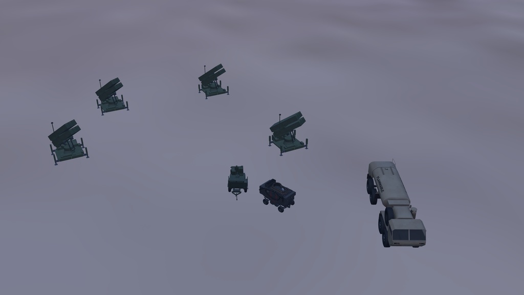 ワクワク航空基地セット(燃料車/地対空ミサイルシステム/地上電源車/LNGタンカー)