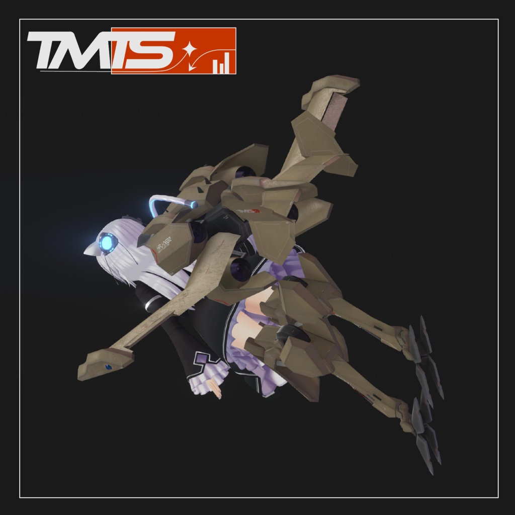 【ますきゃっとぷらす向け】近接航空支援パック&戦車(軽量逆関節脚部/SMG/重フライトユニット/AHMT)