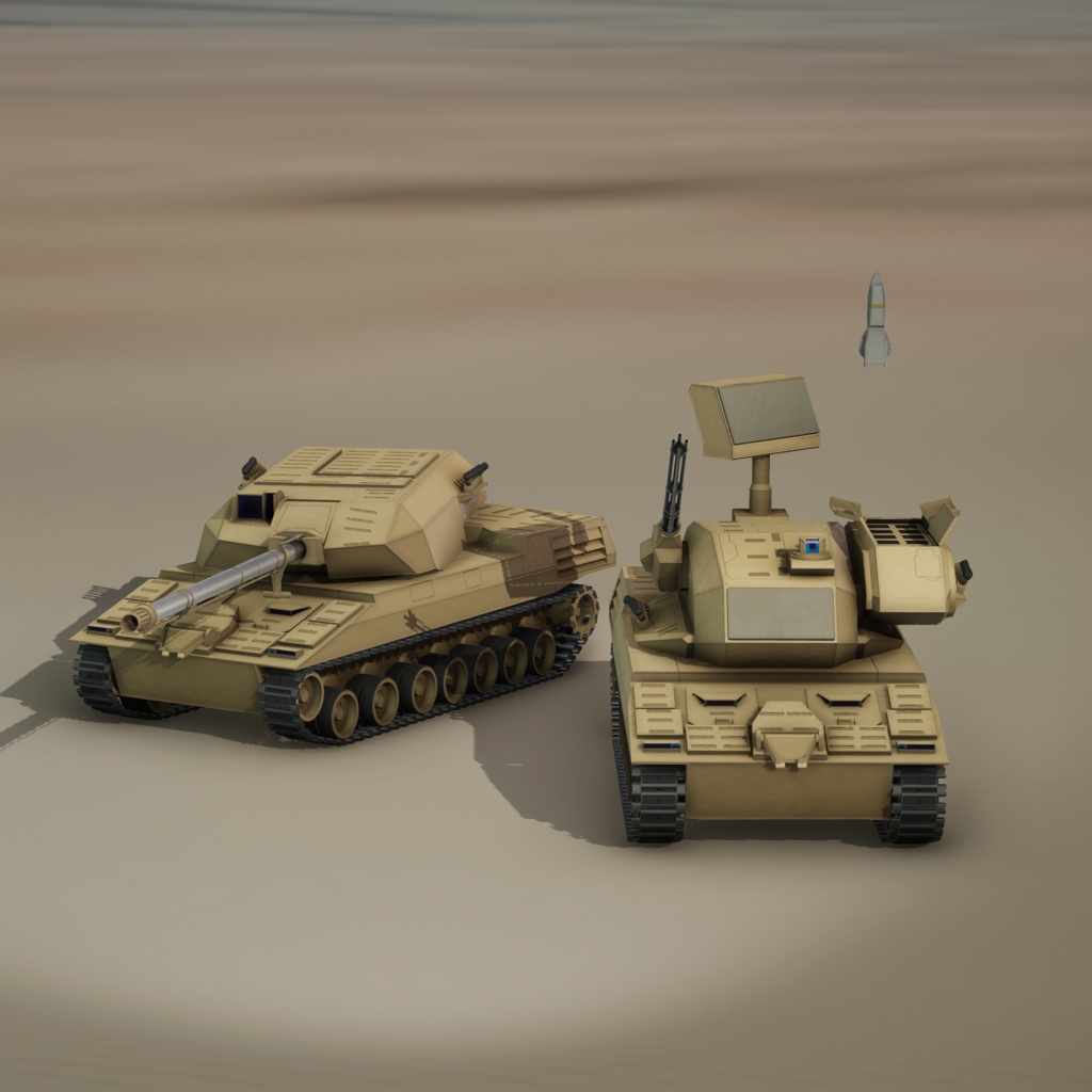 TSGシリーズ/ハイパー敵地強襲パック【自走対空砲・自走砲】