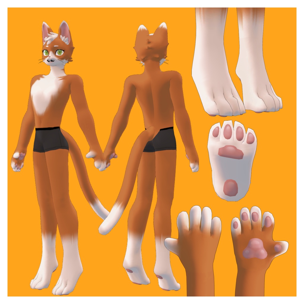 『猫のオスカー』by MOBIRI【VRC・VRM対応アバター】#猫のオスカーくん