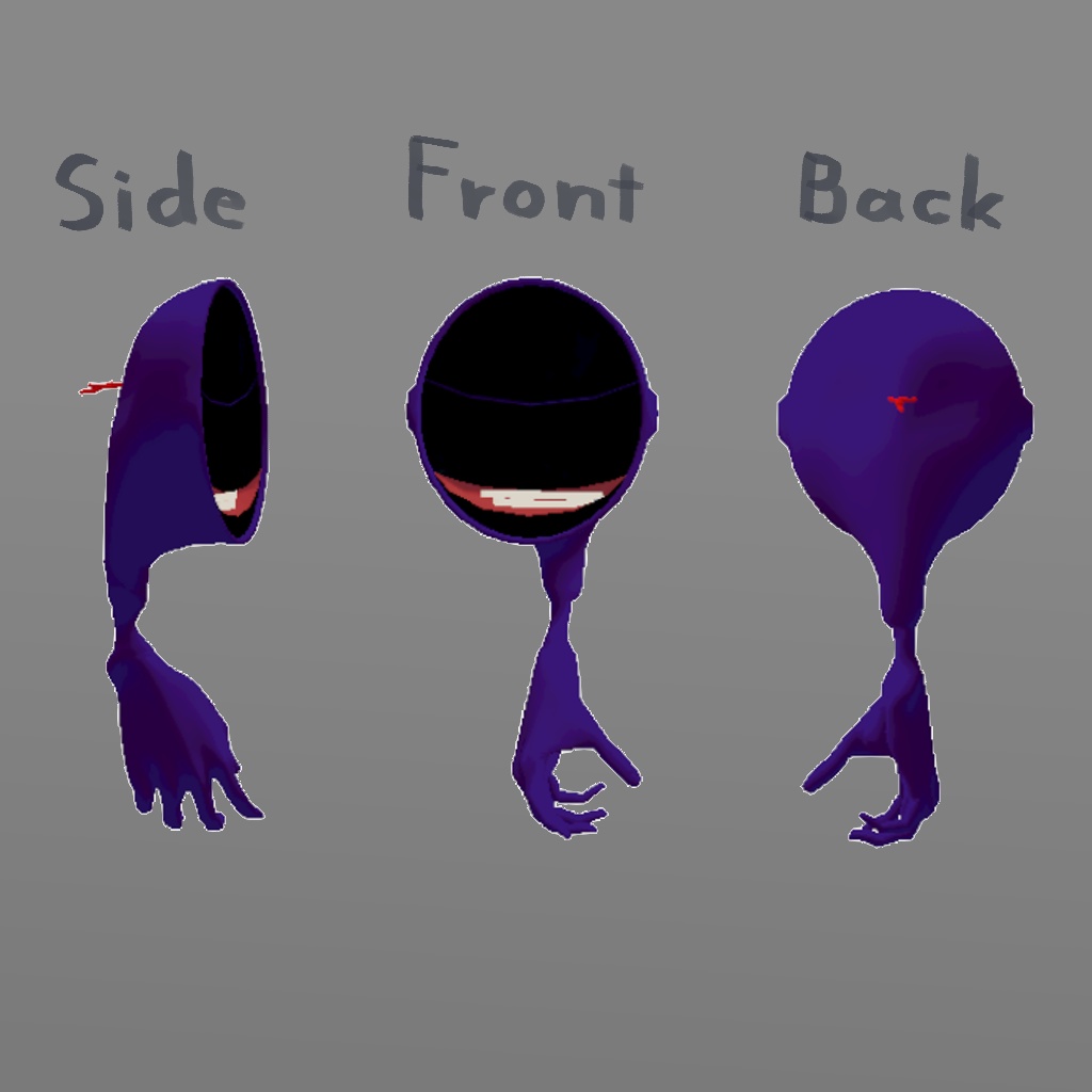 【オリジナル3Dモデル】雲外鏡【顔奪いギミック付き】