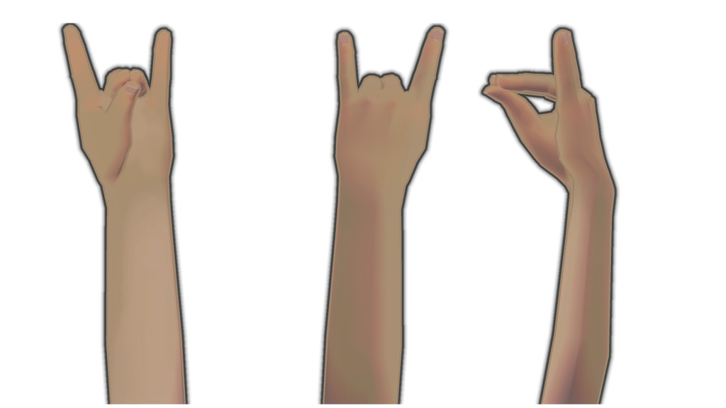 オテテとアンヨ【オリジナル3Dモデル】