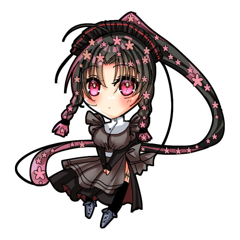 ユズリハラメアクリルキーホルダー