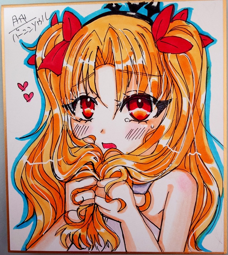 直筆色紙【水着エレシュキガル】