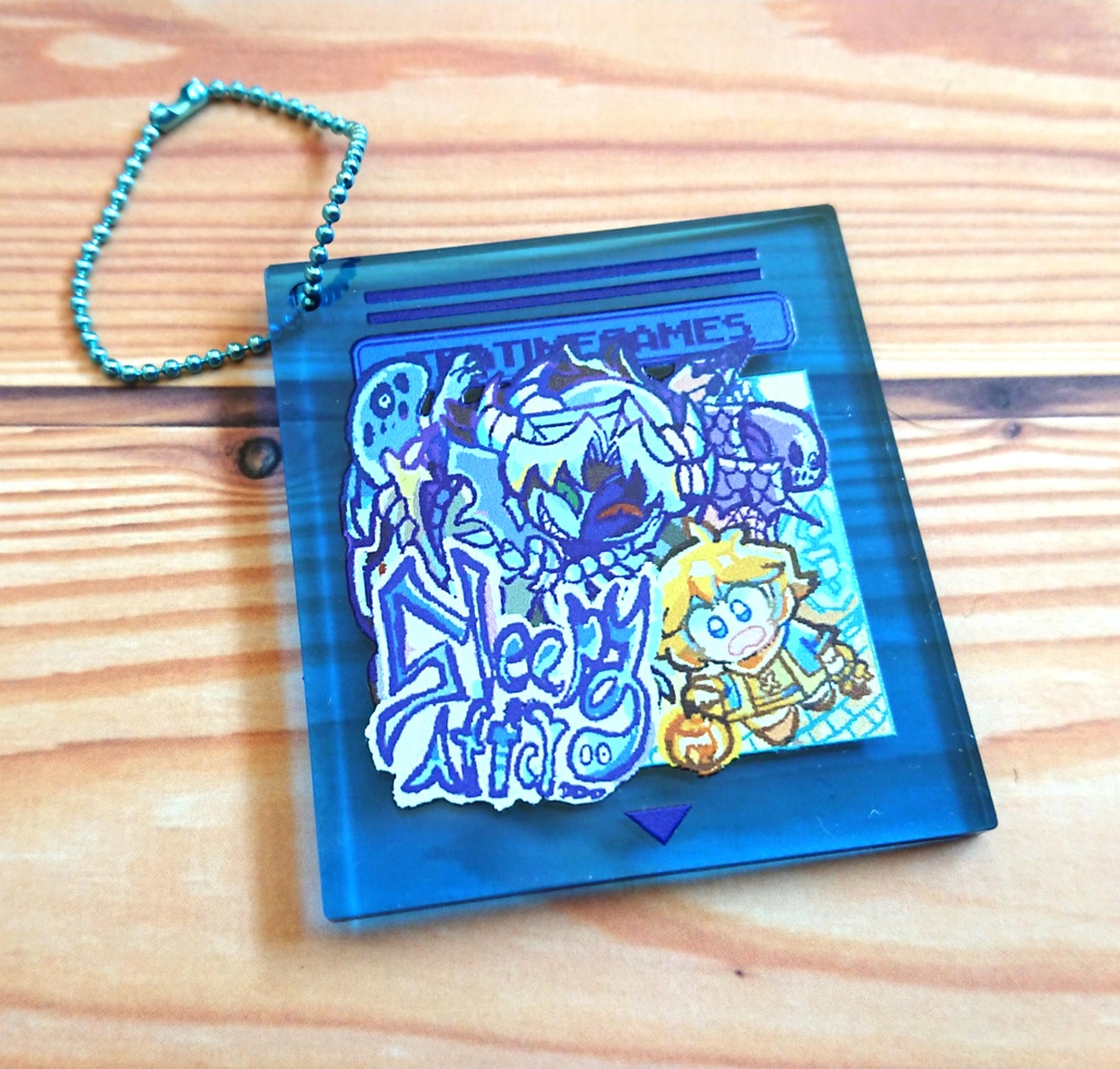 カセットアクリルキーホルダー