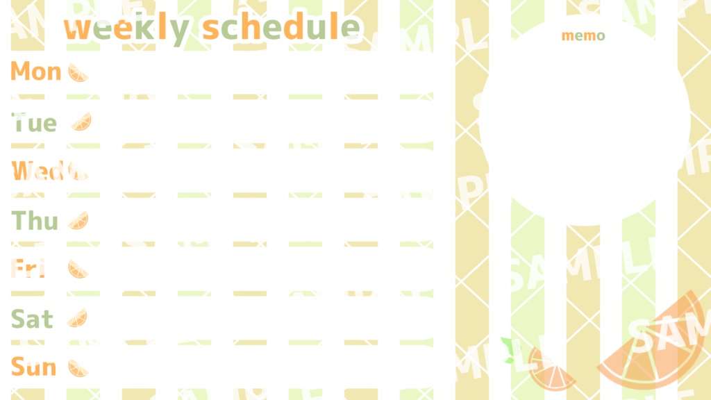 【限定1点】配信画面付き柑橘ねこちゃん【パーツ分け済みPSD】