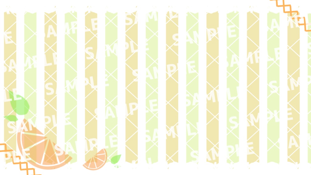 【限定1点】配信画面付き柑橘ねこちゃん【パーツ分け済みPSD】