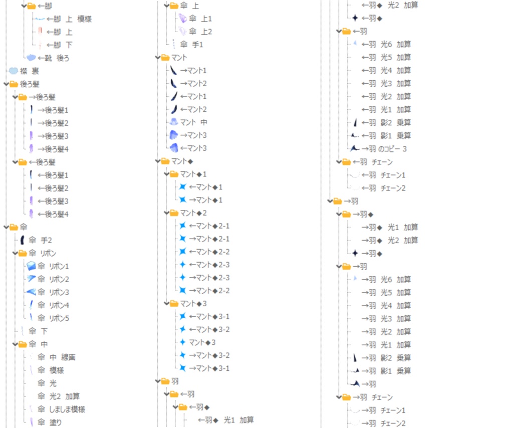 【限定1点】青の悪魔ちゃん【パーツ分け済みPSD】