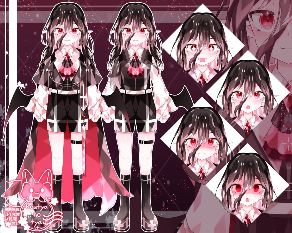 【Live2Dモデル】【限定1点】長髪吸血鬼くん