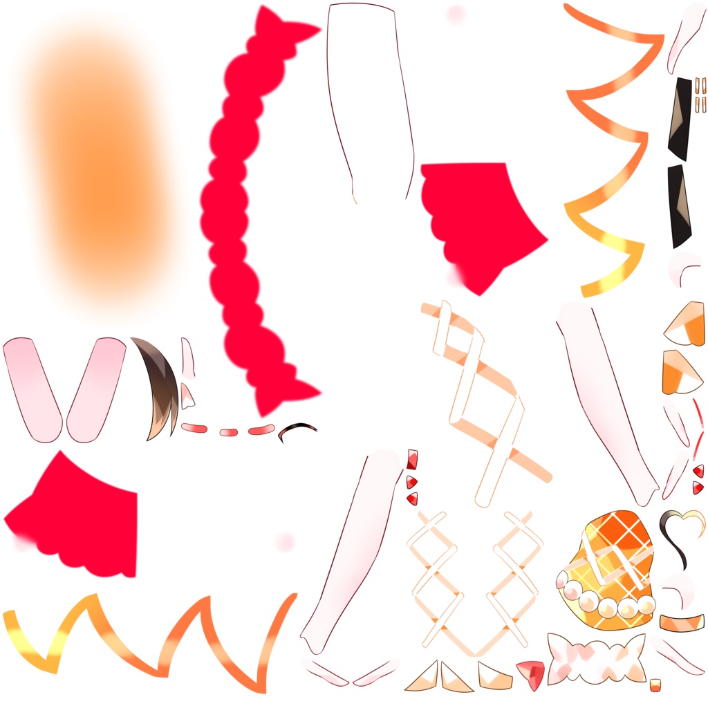 【PSD】オムライスねこちゃんVer.2【汎用】