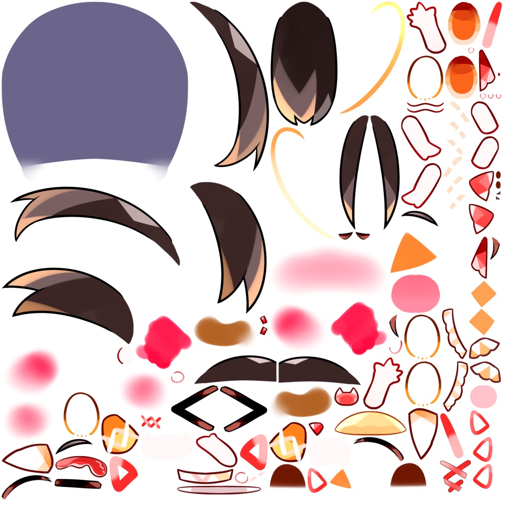 【PSD】オムライスねこちゃんVer.2【汎用】