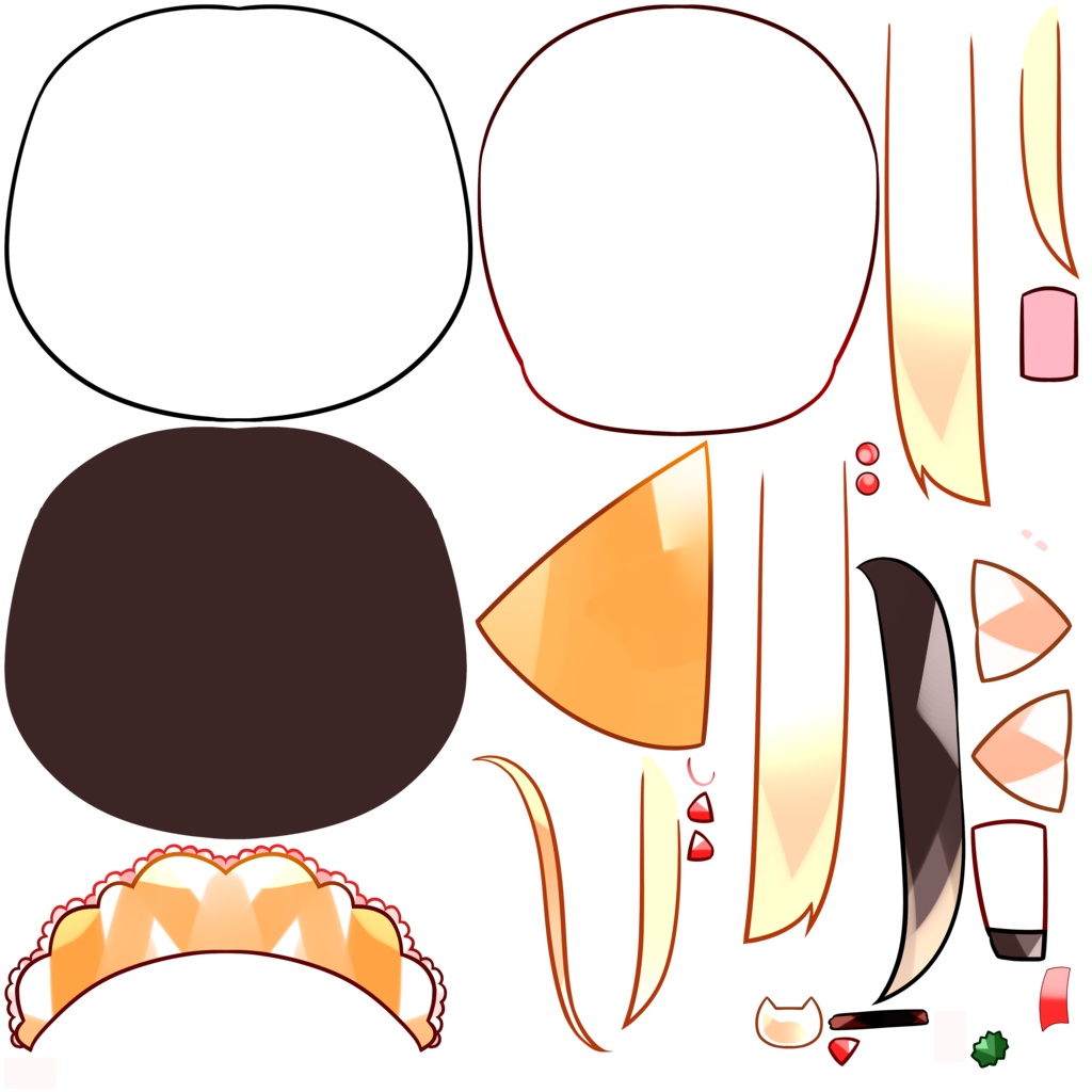 【PSD】オムライスねこちゃんVer.2【汎用】