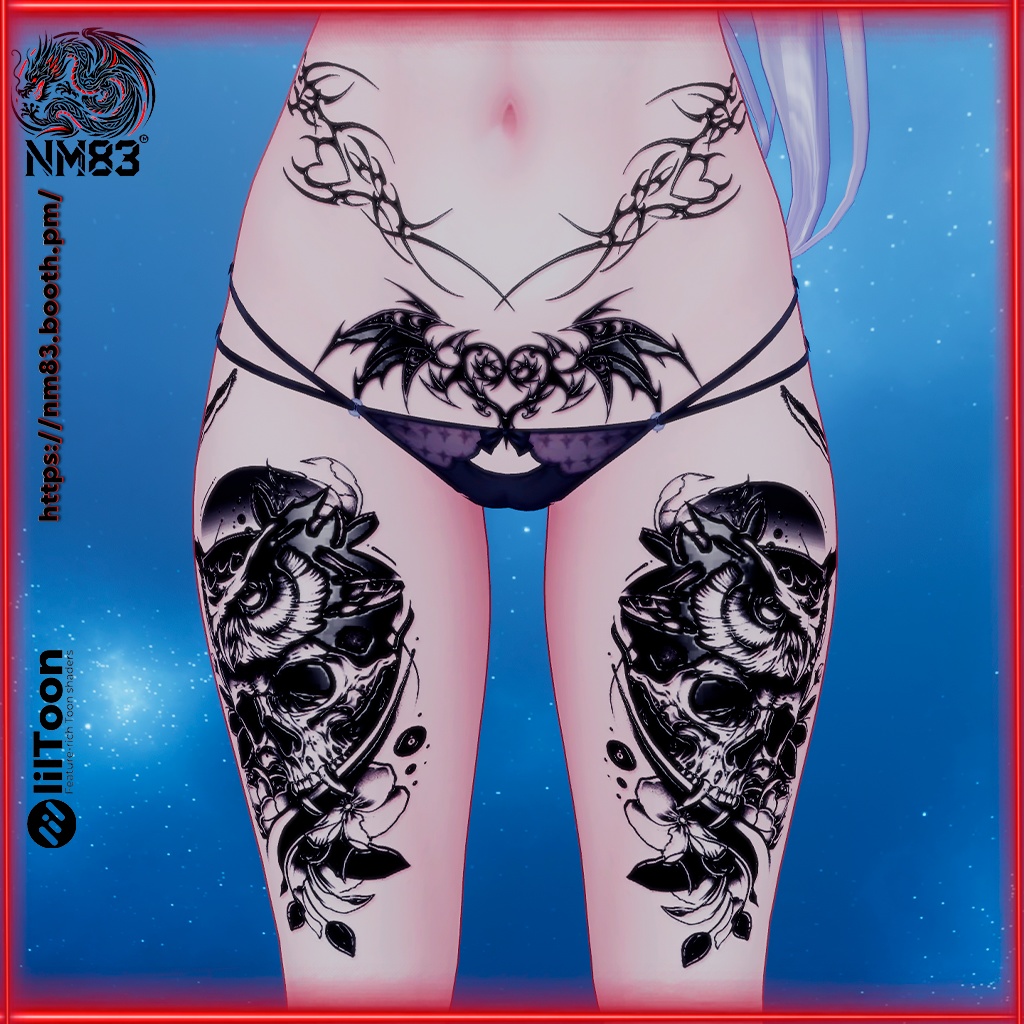 👾Tattoo tribal darkness㊗️/トライバルダークタトゥーHD