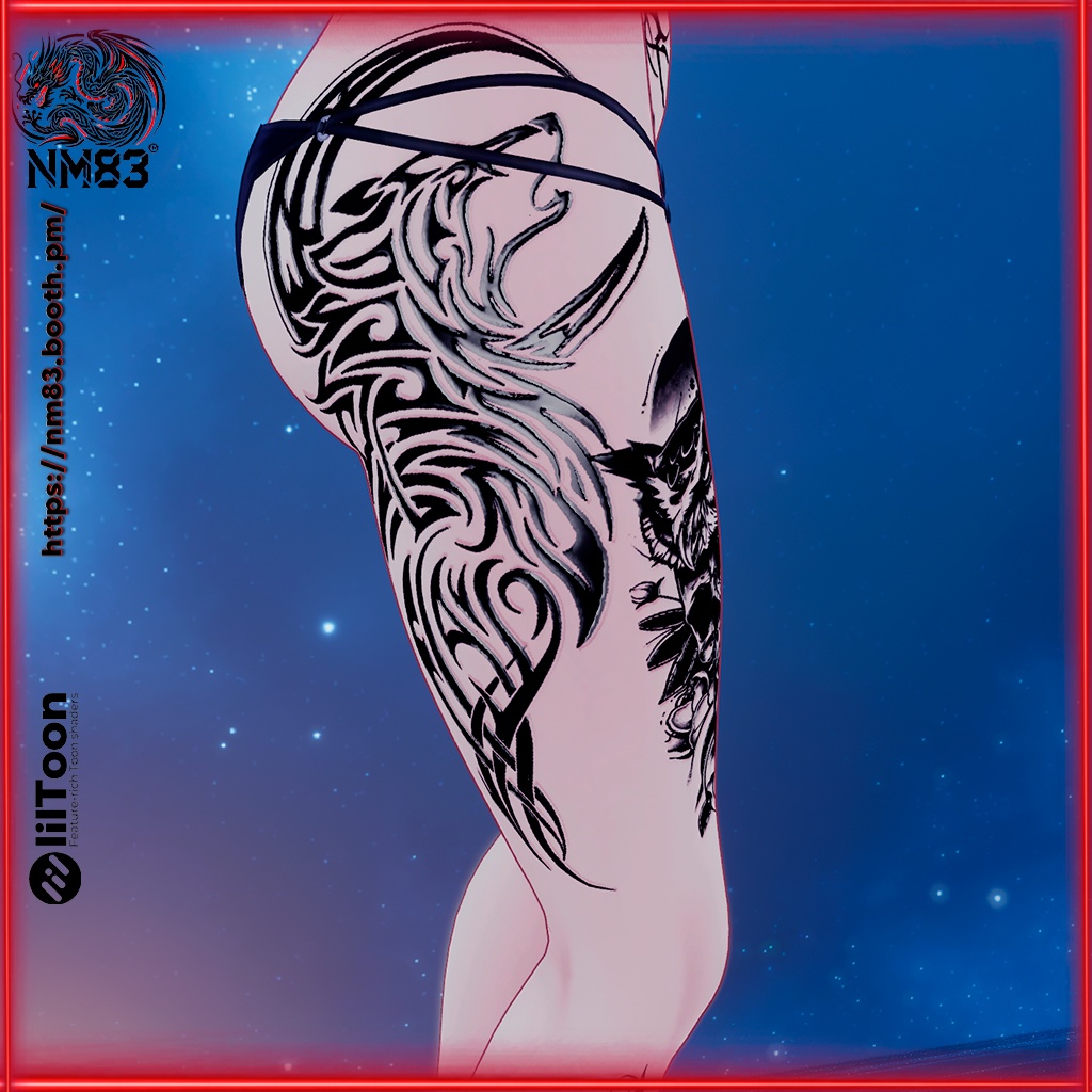 👾Tattoo tribal darkness㊗️/トライバルダークタトゥーHD