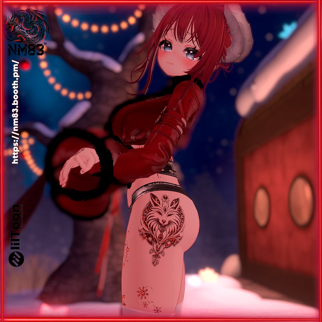 ❄️⭐Tatto Christmas decoration + Nails❄️⭐/「タトゥークリスマス + ネイル」HD