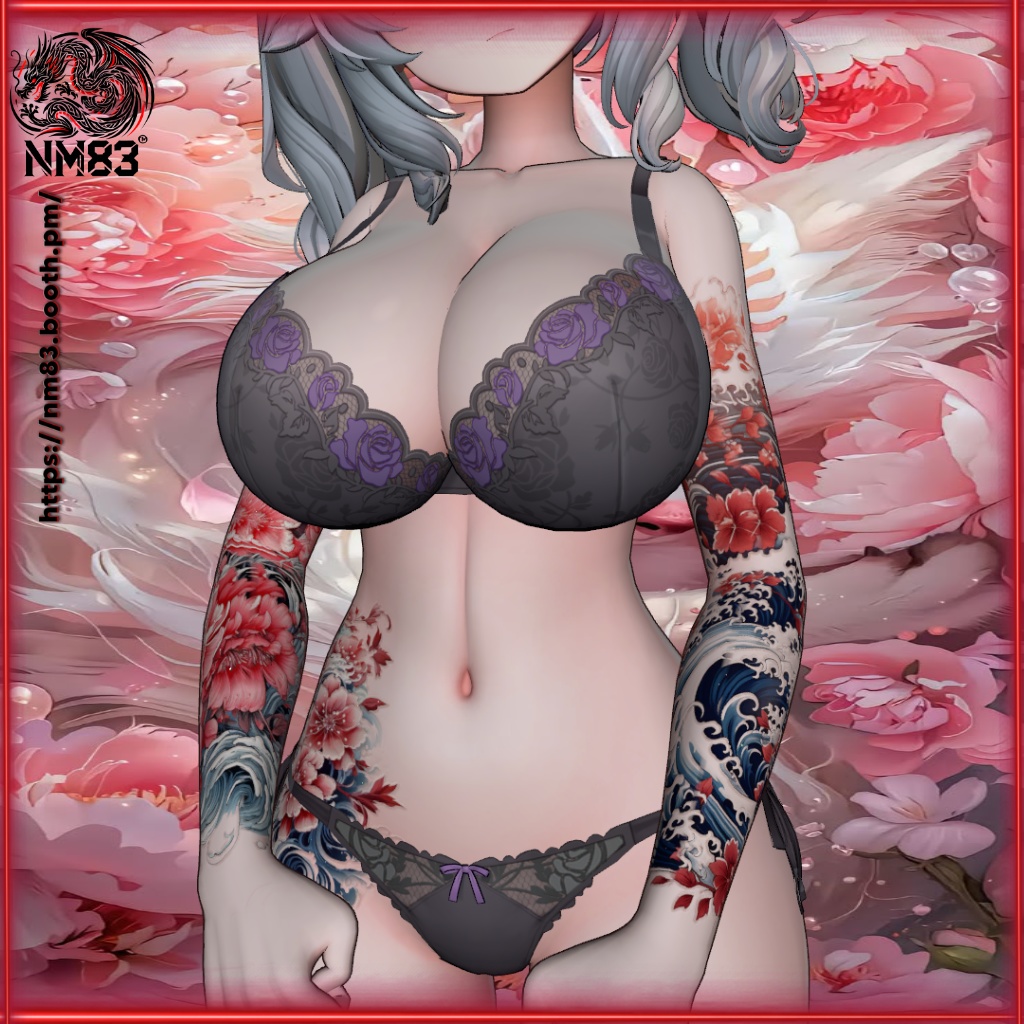 🌸🦊Tattoo Celestial Eclipse HD/天空の蝕タトゥ