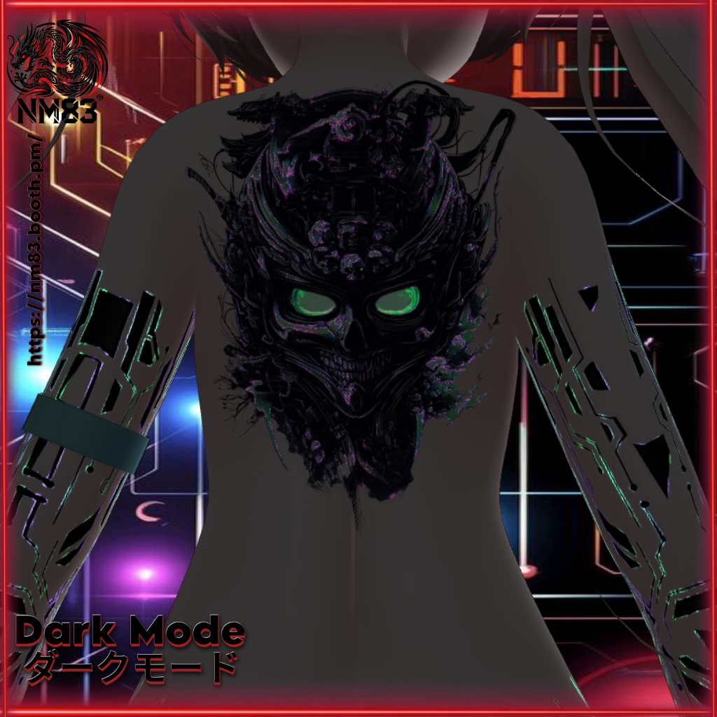 🩻🌌Tattoo Cyber Reaper HD/刺青 – 電脳の死神