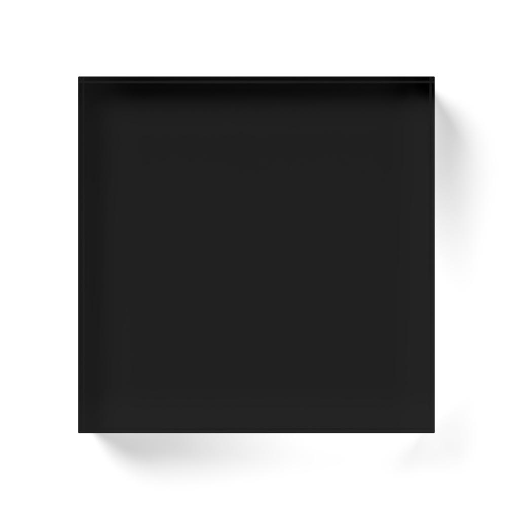 単色アクリルブロック 黒 透明