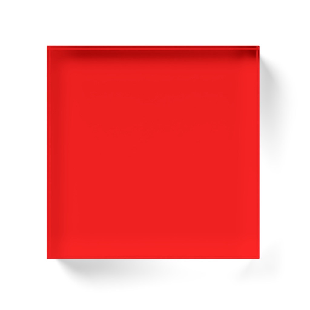 単色アクリルブロック 赤