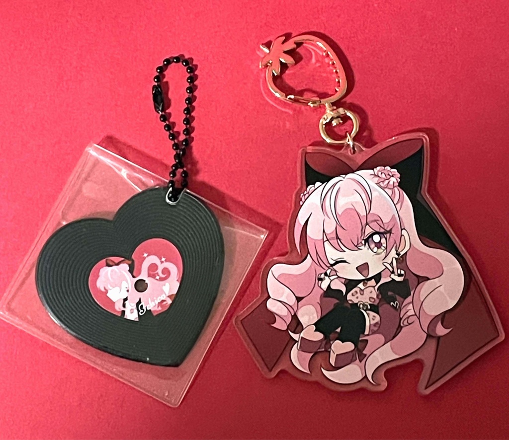 ハートレコード風ボールチェーン/壱番街いちこ