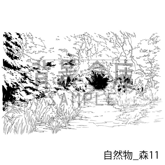 自然物の背景集_セット9(森)
