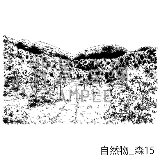 自然物の背景集_セット9(森)