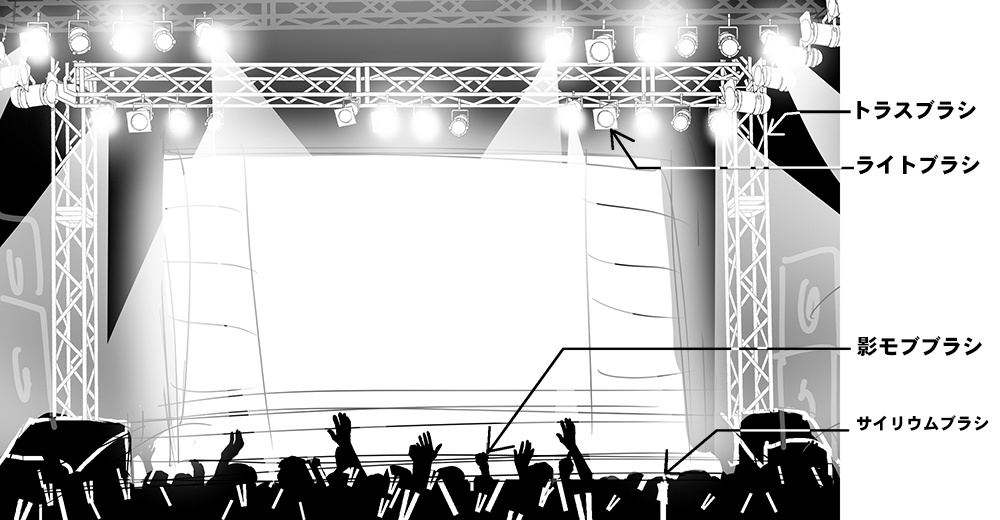 ステージブラシセット